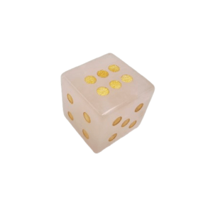 Rose Quartz Crystal Lucky Dice