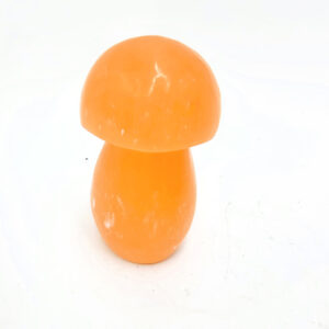 Selenite Crystal Mushroom 6cm (Orange)