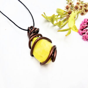 Serpentine Aluminium Wrap Necklace