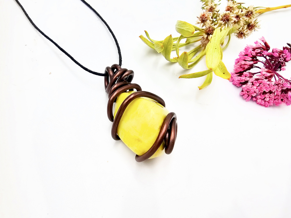 Serpentine Aluminium Wrap Necklace Serpentine Aluminium Wrap Necklace