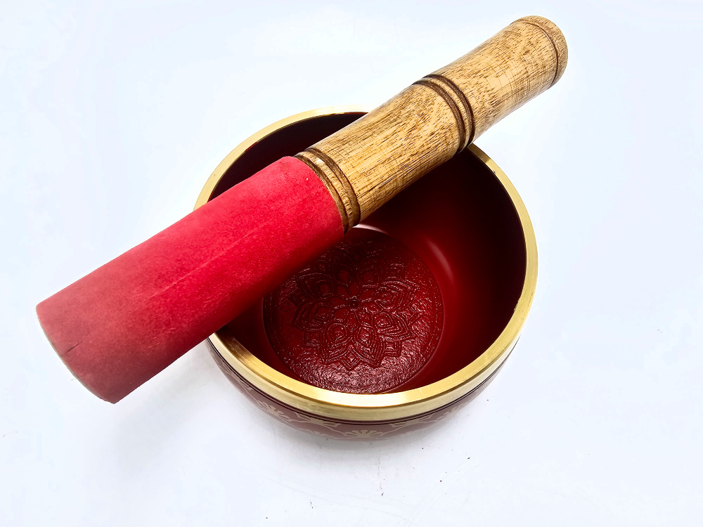 Singing Bowl - Small (Red Lotus) Singing Bowl - Small (Red Lotus) - Image 2