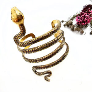 Snake Charmer Bangle (Brass)