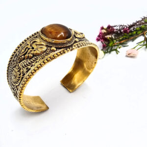 Tigers Eye Oracle Bangle (Brass)