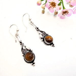 Wild Grace Earrings Tigers Eye