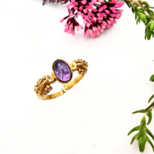 Toe Ring – Elephant Amethyst (Brass)