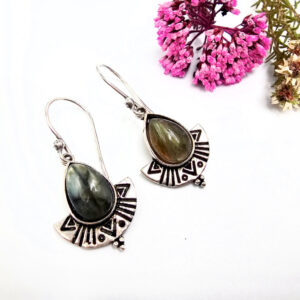 Tribal Earrings Labradorite