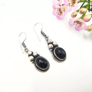 Trinity Lore Black Onyx Earrings