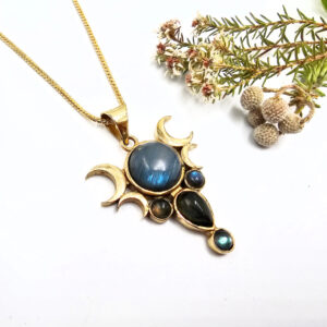 Triple Moon Necklace