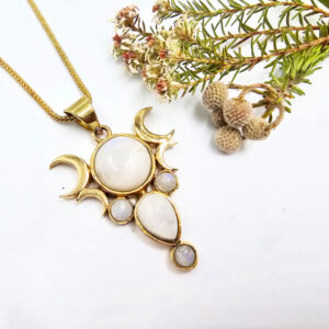 Triple Moon Necklace