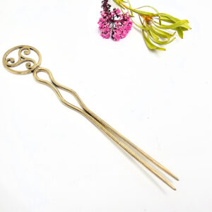 Triskele Hair Pin (Brass)