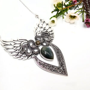 Wings of Medusa Labradorite Necklace