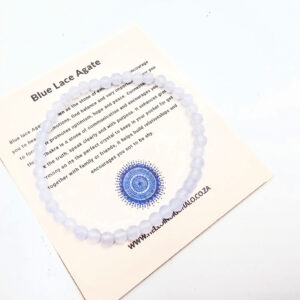 Blue Lace Agate Bangle (4mm)