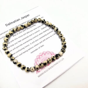 Dalmatian Jasper Bangle (4mm)