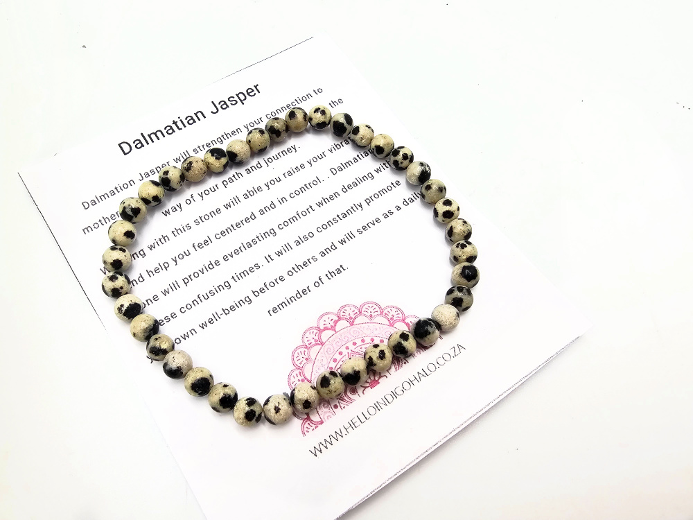 Dalmatian Jasper Bangle (4mm) Dalmatian Jasper Bangle (4mm)
