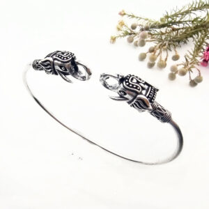 Double Elephant Bangle (W/Brass)