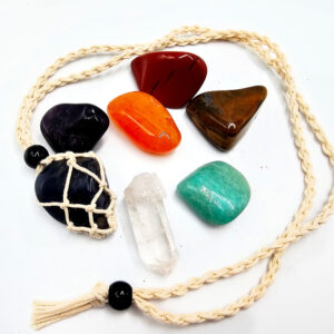 Interchangeable Macramé Necklace - Chakra Energy Set