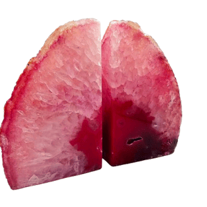 Agate Geode Book Ends (Pink) B 1.6kg