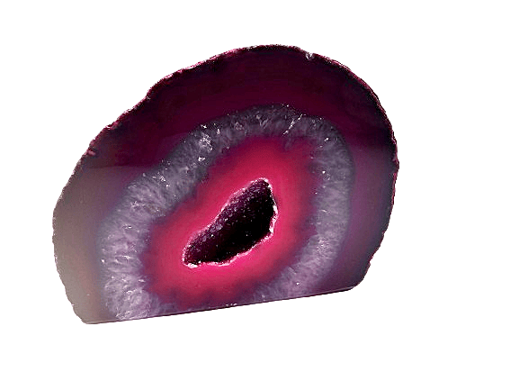 Agate Geode Standing Freeform (Pink) A (460g) Agate Geode Standing Freeform