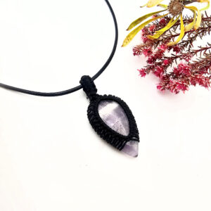 Hello Indigo Halo Online Store Amethyst Braided Necklace