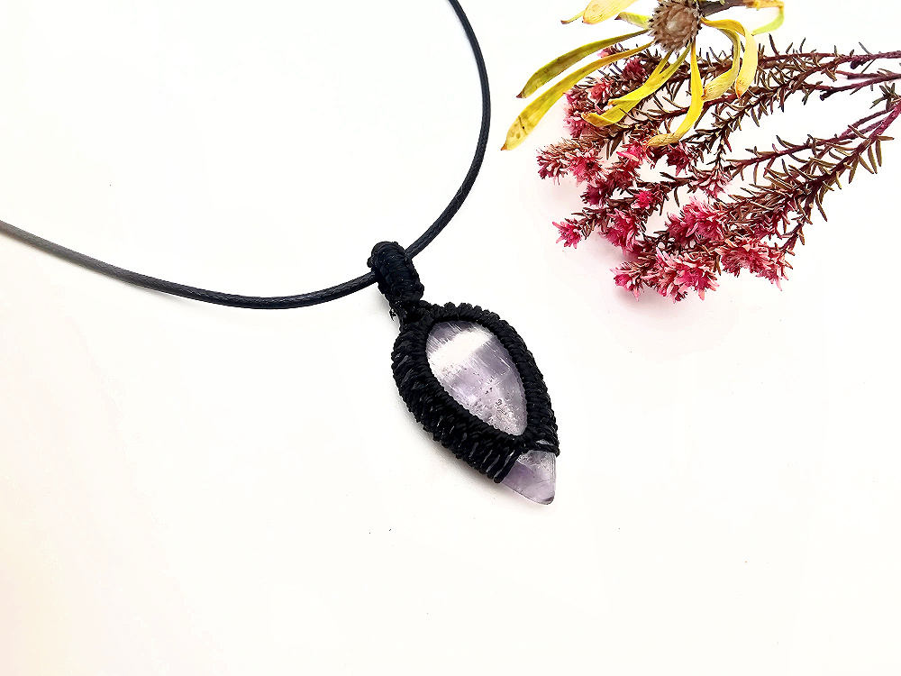 Amethyst Braided Necklace Amethyst Braided Necklace