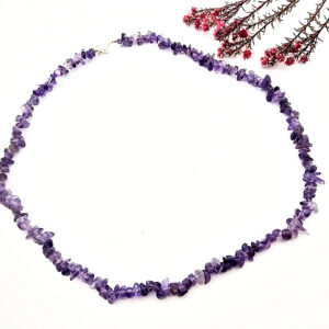Amethyst Stone Chips Choker Necklace