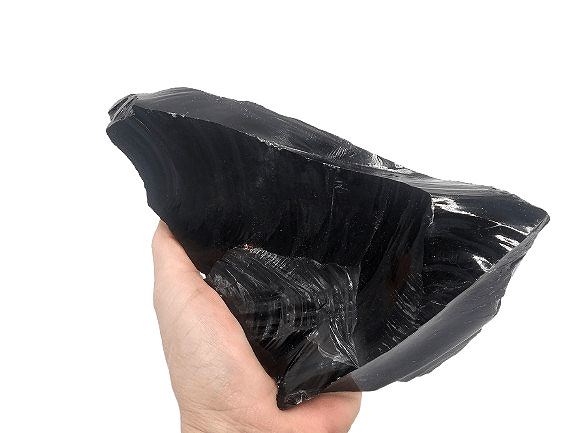 Black Obsidian Rough Large D (1.22kg) Black Obsidian Rough Large D (1.22kg) - Image 2