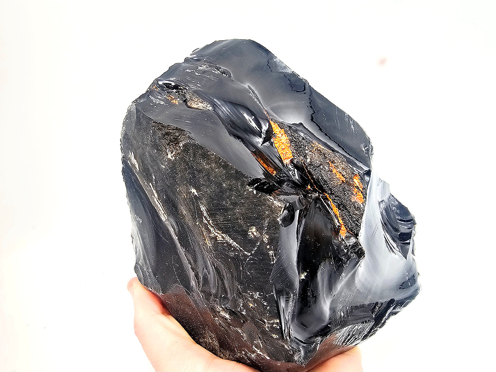 Black Obsidian Rough Large G (2.01kg) Black Obsidian Rough Large G (2.01kg) - Image 2