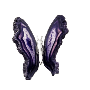 Butterfly with Purple Agate Wings