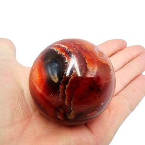 Carnelian Agate Sphere B (204g) Vug