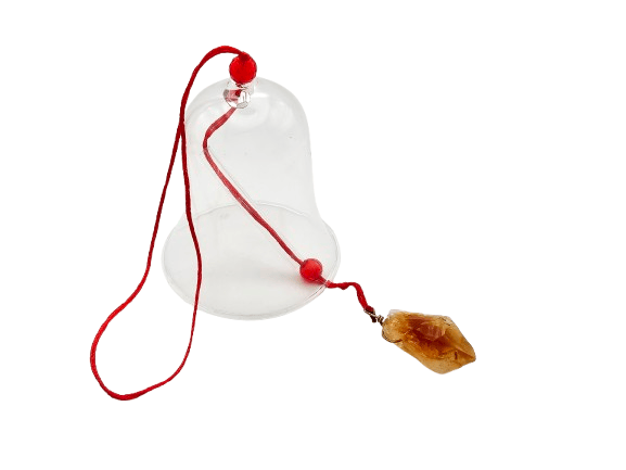 Crystal Song Glass Chime – Citrine Bell Crystal Song Glass Chime – Citrine Bell - Image 2