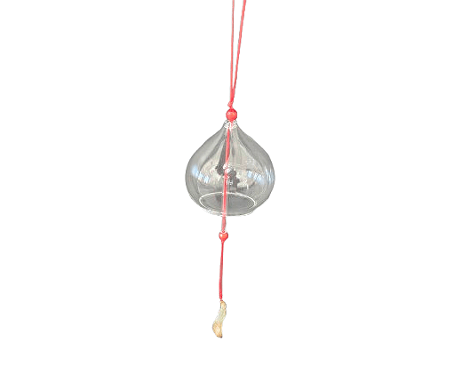 Crystal Song Glass Chime – Citrine Oval Bell Crystal Song Glass Chime