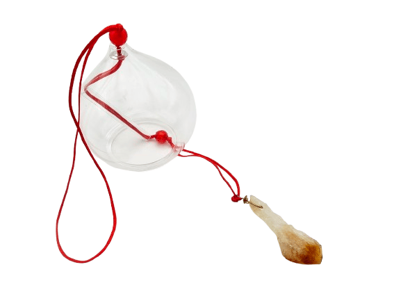 Crystal Song Glass Chime – Citrine Oval Bell Crystal Song Glass Chime – Citrine Oval Bell - Image 2