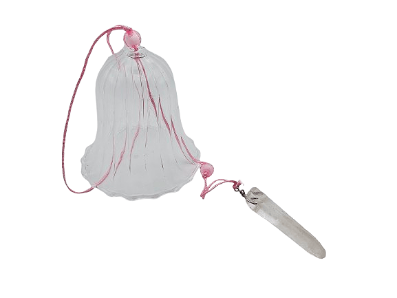 Crystal Song Glass Chime – Clear Quartz Grooved Bell Crystal Song Glass Chime – Clear Quartz Grooved Bell - Image 2