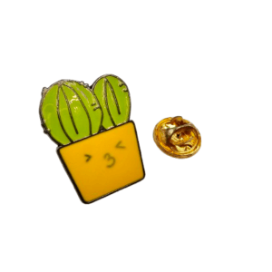 Hello Indigo Halo Online Store Double Cactus Pin Badge