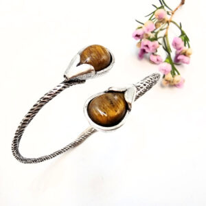 Double Harmony Tigers Eye Bangl