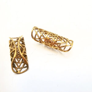 Hello Indigo Halo Online Store Dread Cuff Brass - Yantra