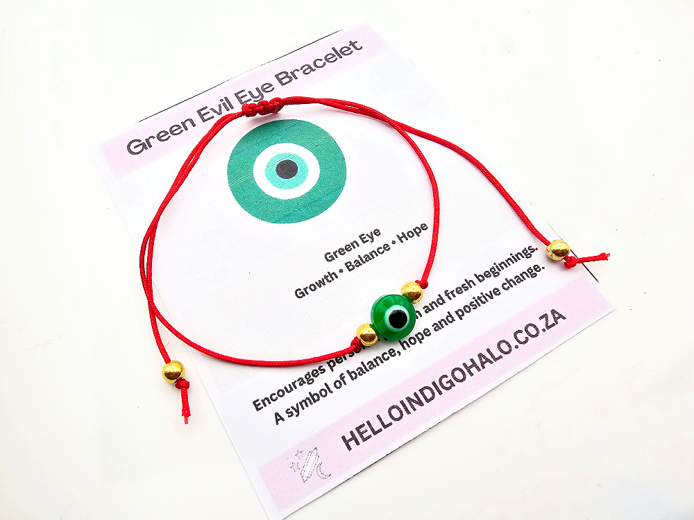 Evil Eye Red String Bracelet - Green Eye Evil Eye Red String Bracelet - Green Eye