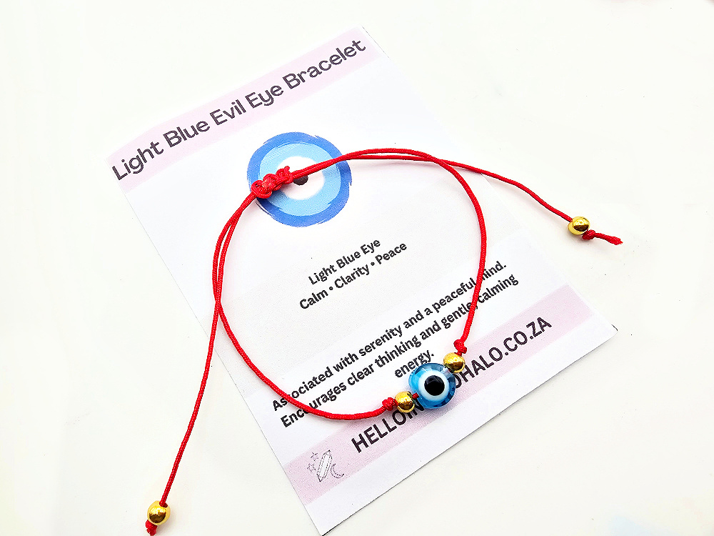 Evil Eye Red String Bracelet - Light Blue Eye Evil Eye Red String Bracelet - Light Blue Eye