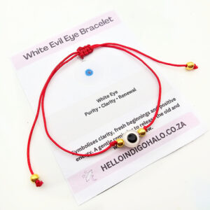 Hello Indigo Halo Online Store Evil Eye Red String Bracelet - White Eye