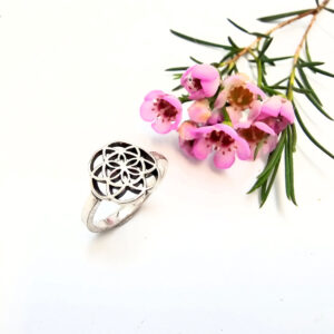 Flower of Life Ring (W/Brass) M