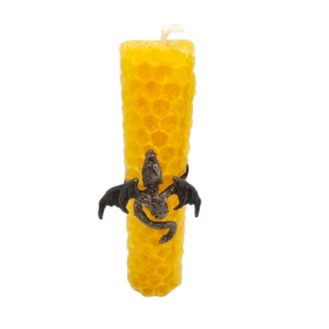 Hand-Rolled Beeswax Dragon Candle (8-10cm)