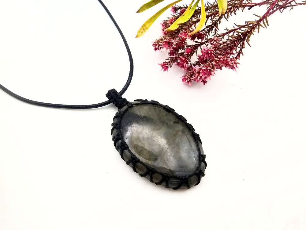 Labradorite Braided Necklace Labradorite Braided Necklace