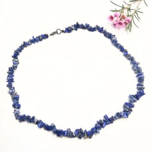 Lapis Lazuli Stone Chips Chocker Necklace