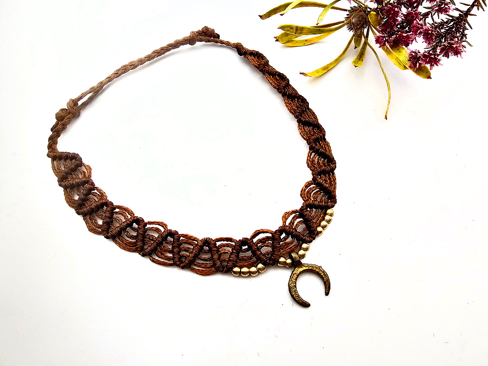 Macrame Ankle Chain - Wild Moon Macrame Ankle Chain - Wild Moon