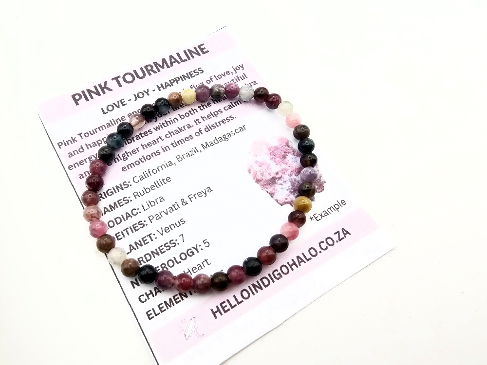 Mixed Tourmaline Bangle (4mm) Mixed Tourmaline Bangle