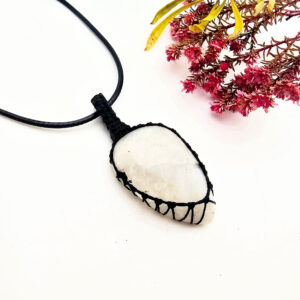 Hello Indigo Halo Online Store Moonstone Braided Necklace