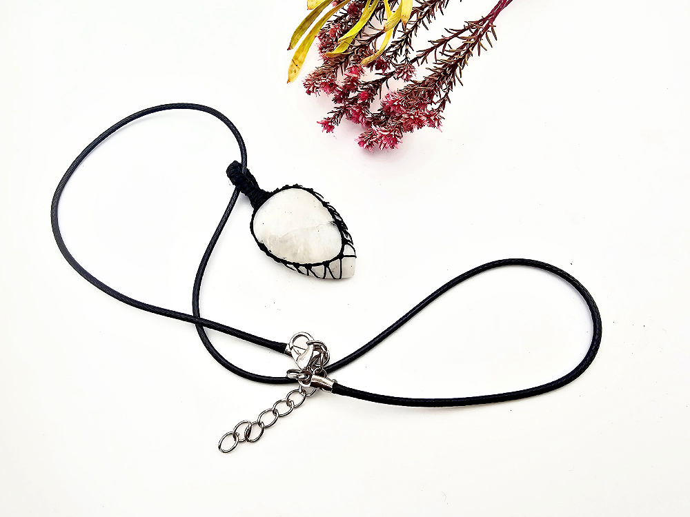Moonstone Braided Necklace Moonstone Braided Necklace - Image 2