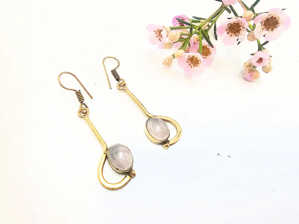 Moonstone Earrings Free Spirit (Brass) Moonstone Earrings Free Spirit