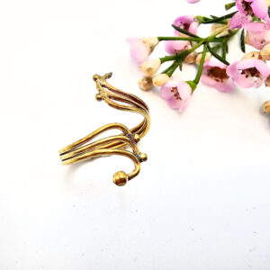 Mystic Spiral Twist Ring (Brass)