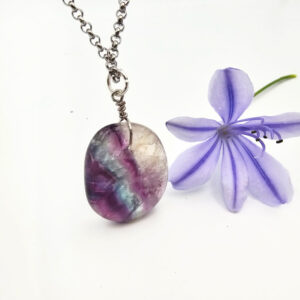 Rainbow Fluorite Necklace